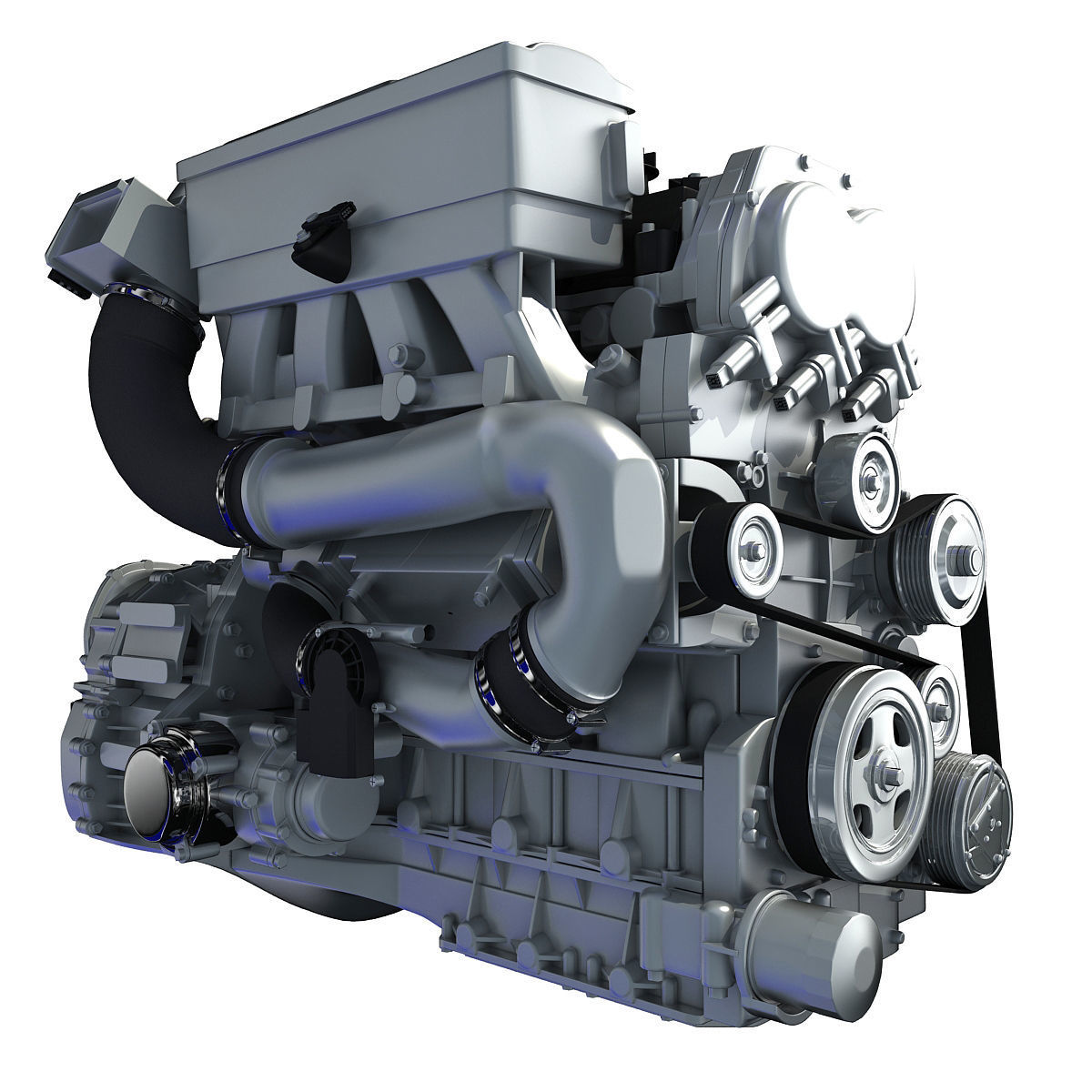 Nissan Altima Hybrid Engine 3D model_4