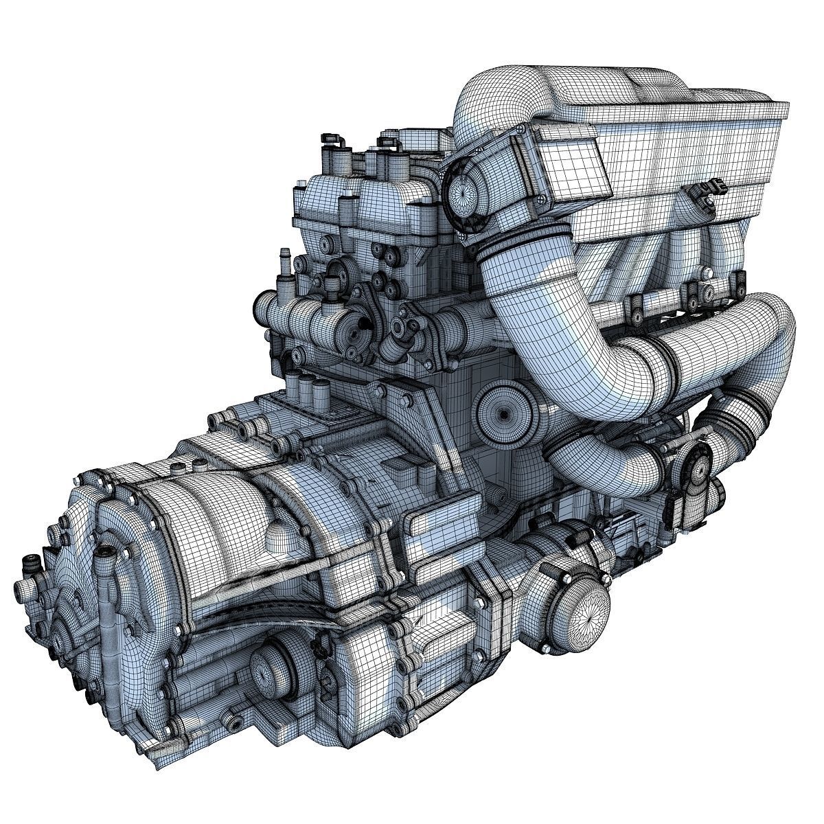 Nissan Altima Hybrid Engine 3D model_11