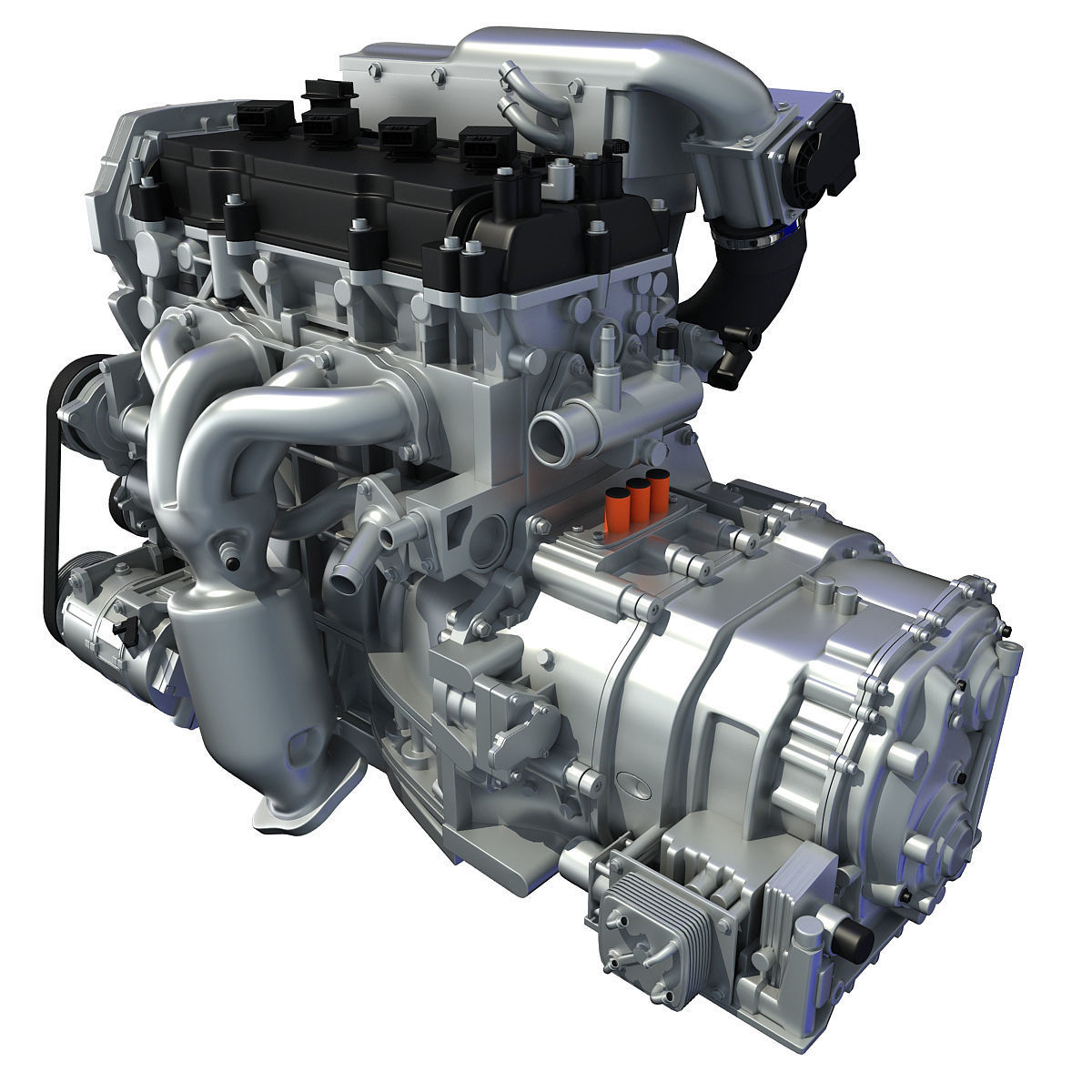 Nissan Altima Hybrid Engine 3D model_1