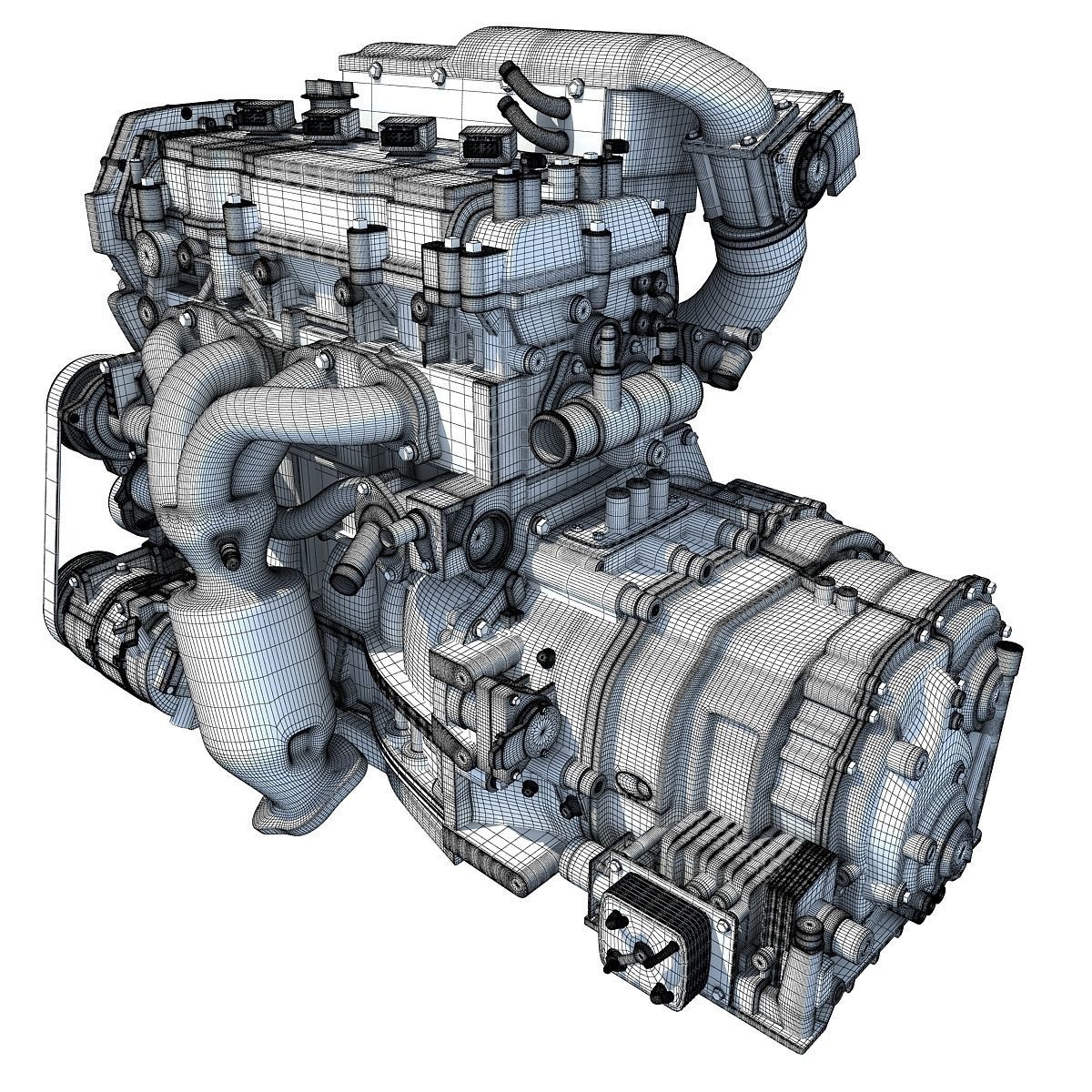 Nissan Altima Hybrid Engine 3D model_10