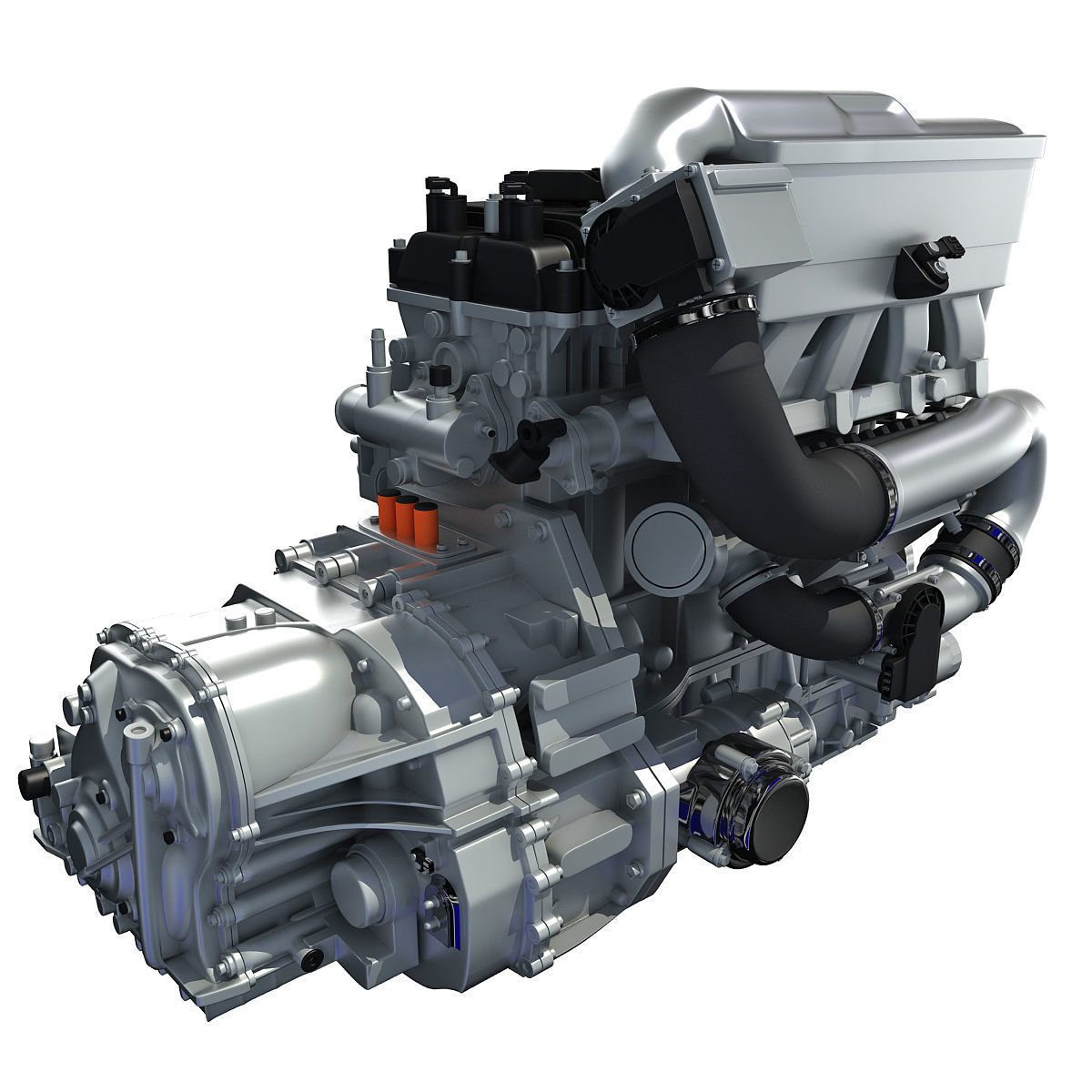 Nissan Altima Hybrid Engine 3D model_5