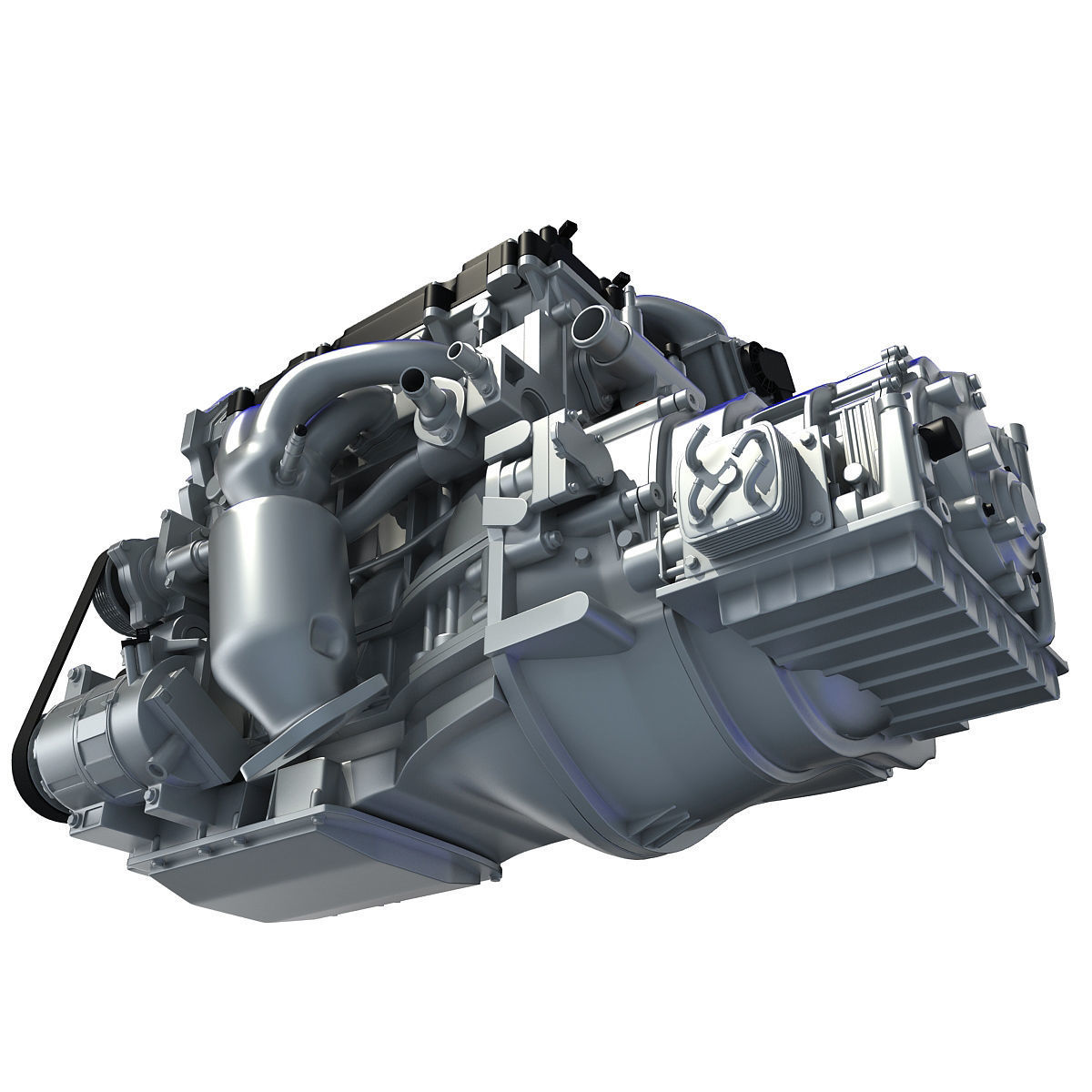 Nissan Altima Hybrid Engine 3D model_8