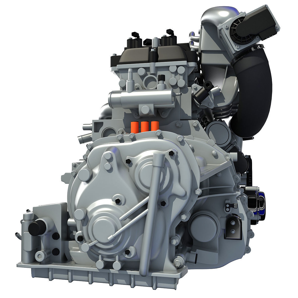 Nissan Altima Hybrid Engine 3D model_2