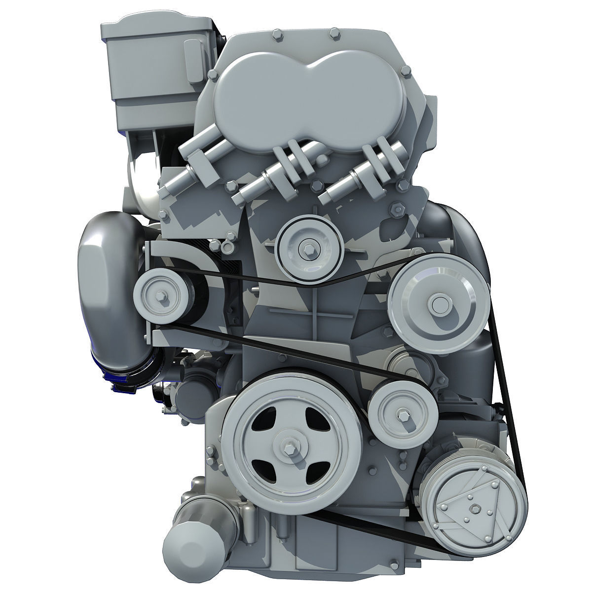 Nissan Altima Hybrid Engine 3D model_9