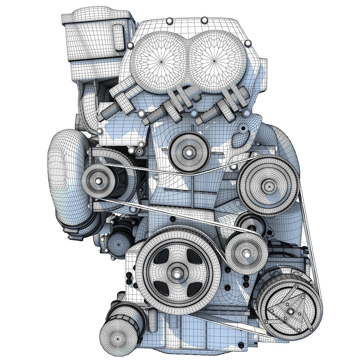 Nissan Altima Hybrid Engine 3D model_14