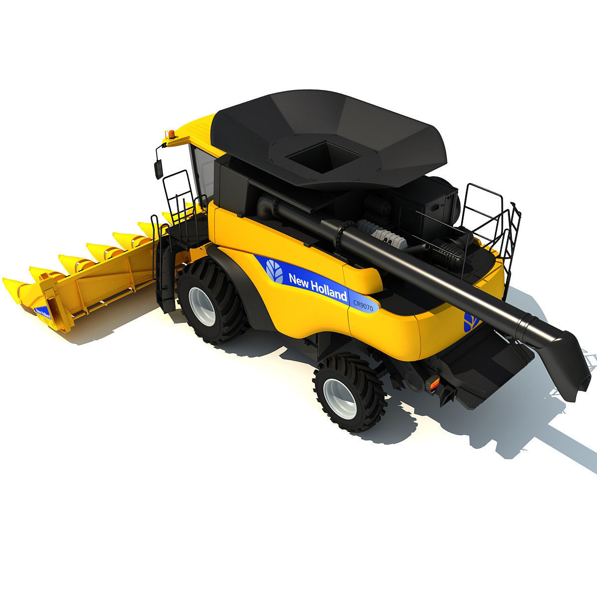 New Holland Harvester 3D model_7