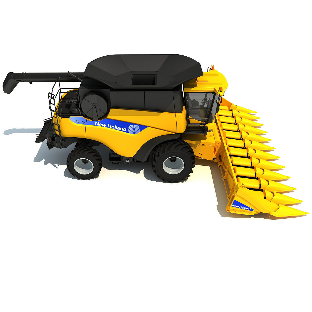 New Holland Harvester 3D model_5