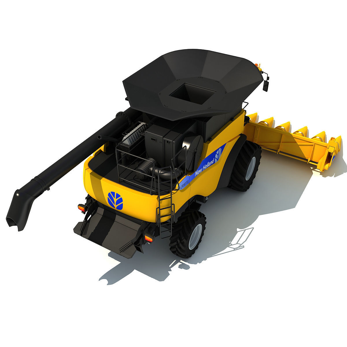 New Holland Harvester 3D model_8