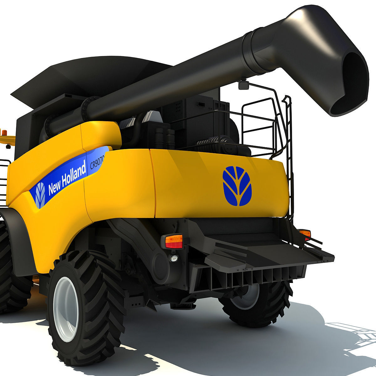 New Holland Harvester 3D model_12