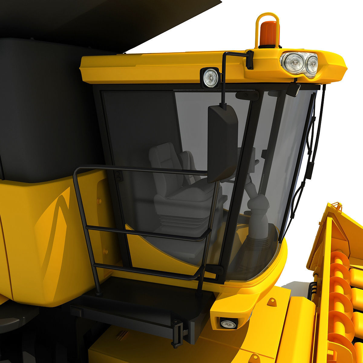 New Holland Harvester 3D model_13