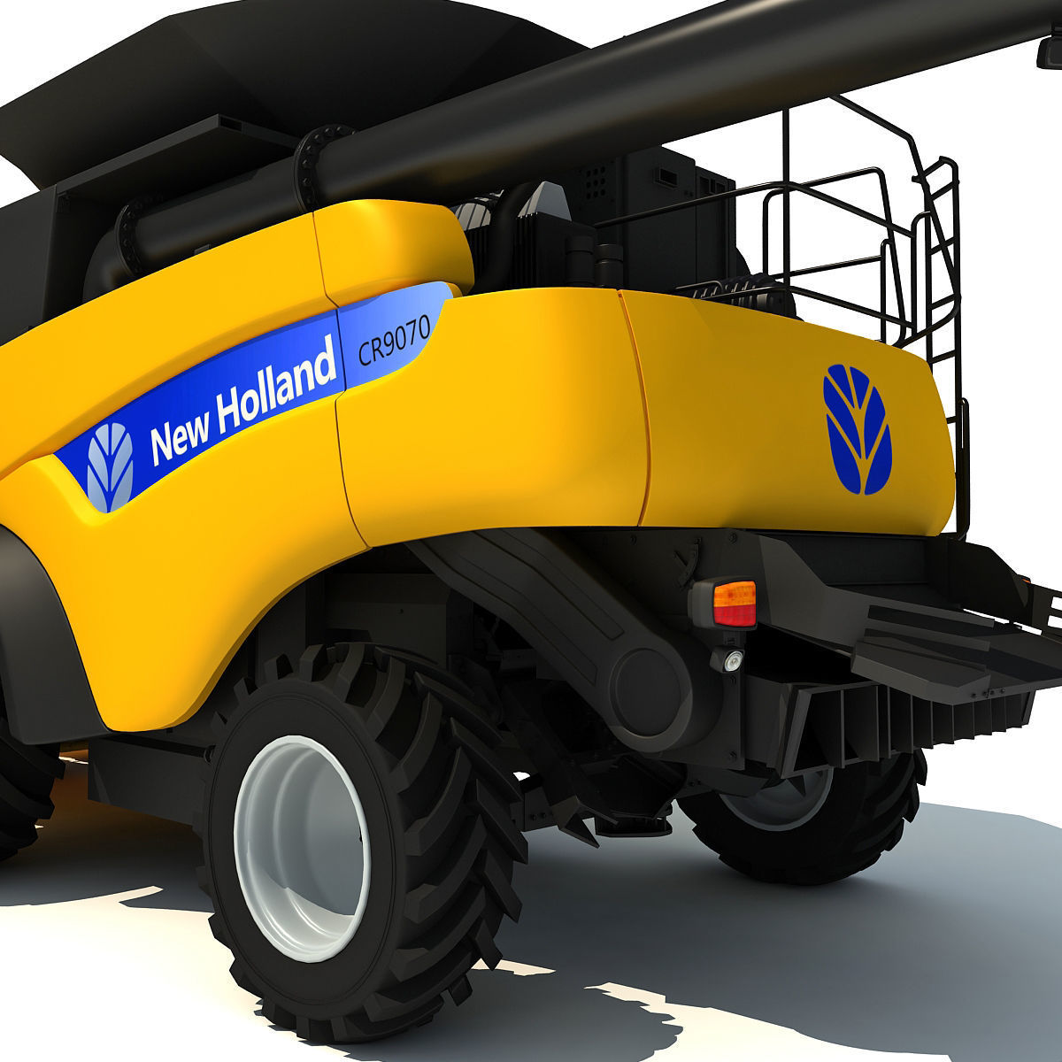 New Holland Harvester 3D model_10