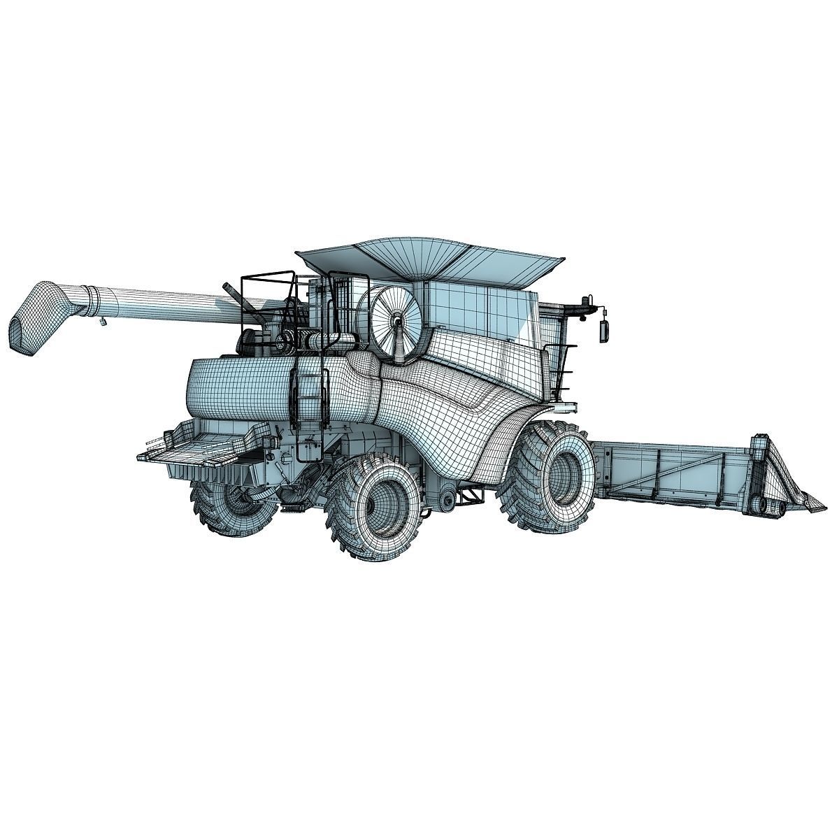New Holland Harvester 3D model_20