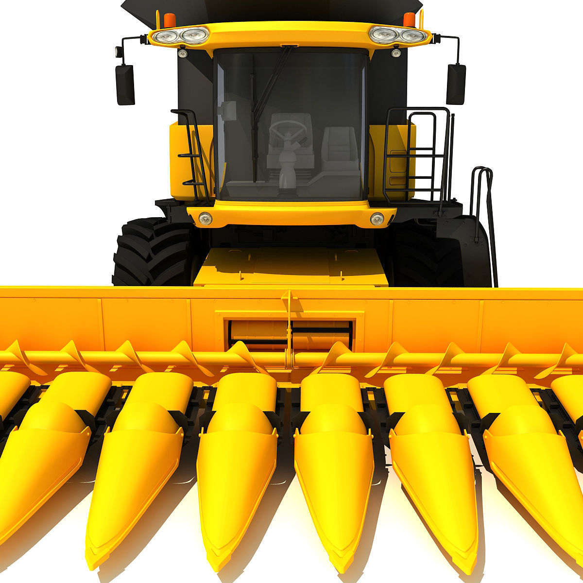 New Holland Harvester 3D model_11