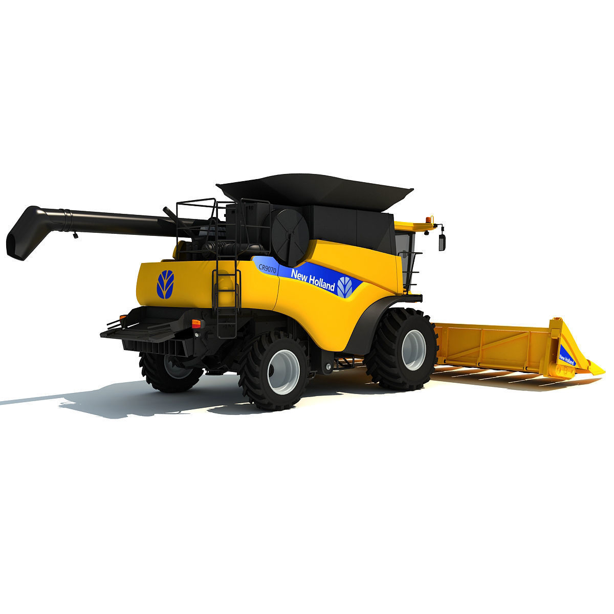 New Holland Harvester 3D model_4