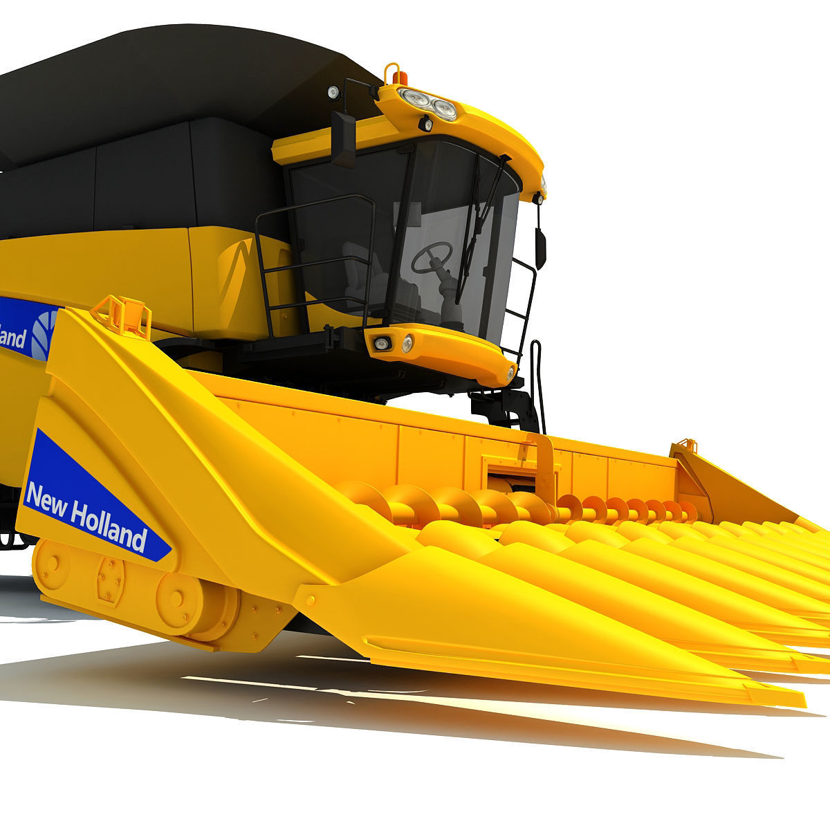 New Holland Harvester 3D model_9