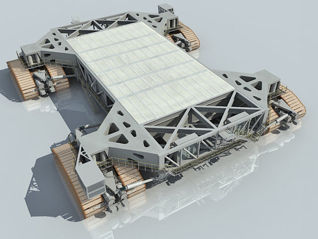 NASA Shuttle Crawler Transporter 3D model_5