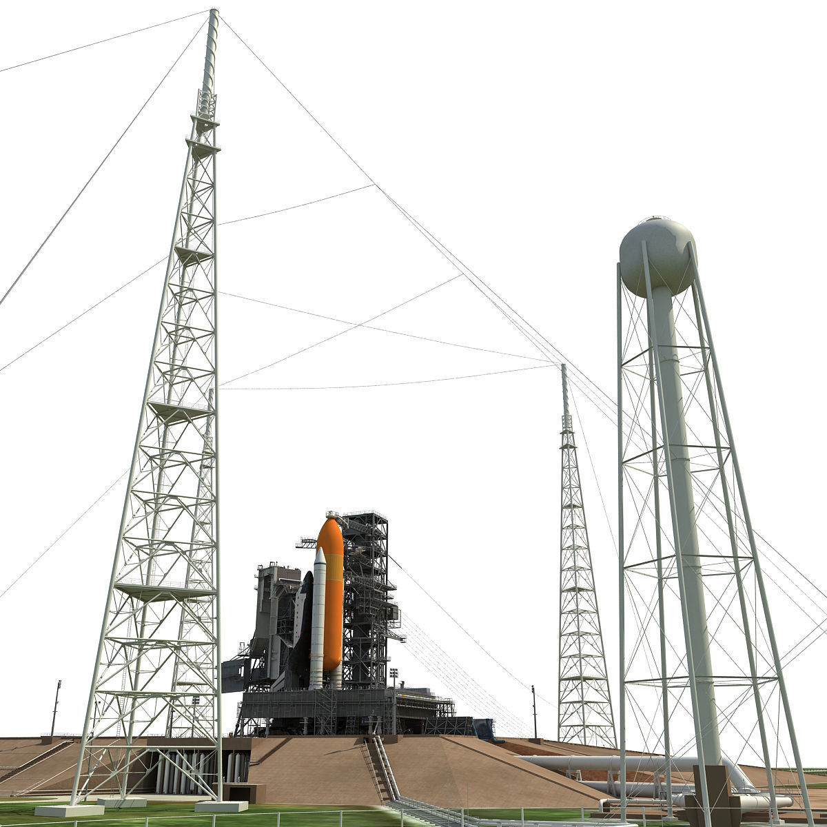 NASA Launch Complex 39B 3D model_11