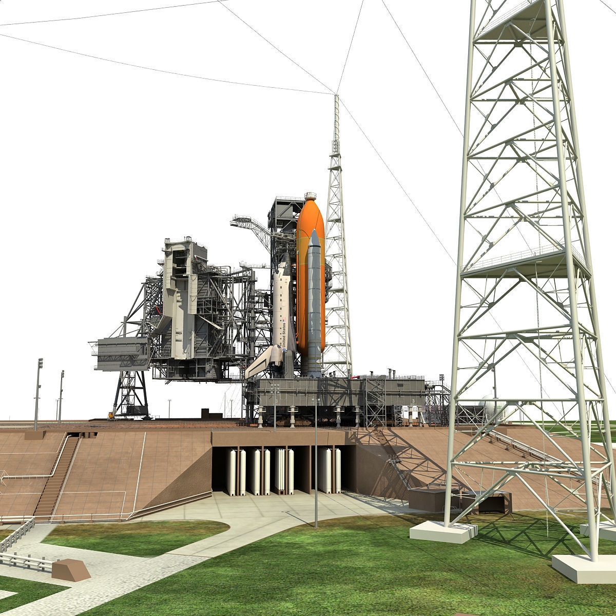 NASA Launch Complex 39B 3D model_10