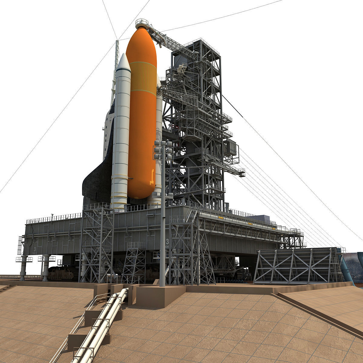 NASA Launch Complex 39B 3D model_3