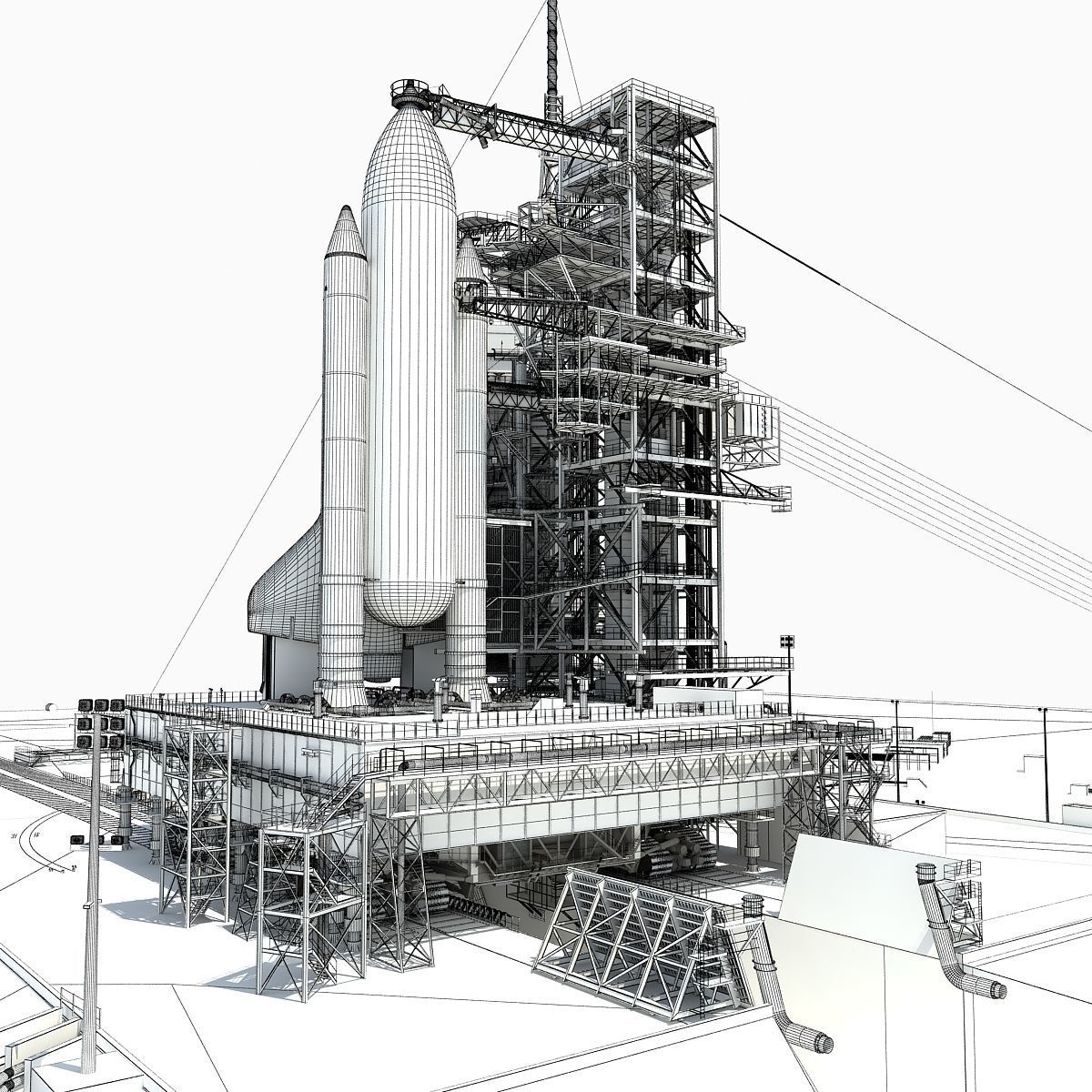NASA Launch Complex 39B 3D model_98