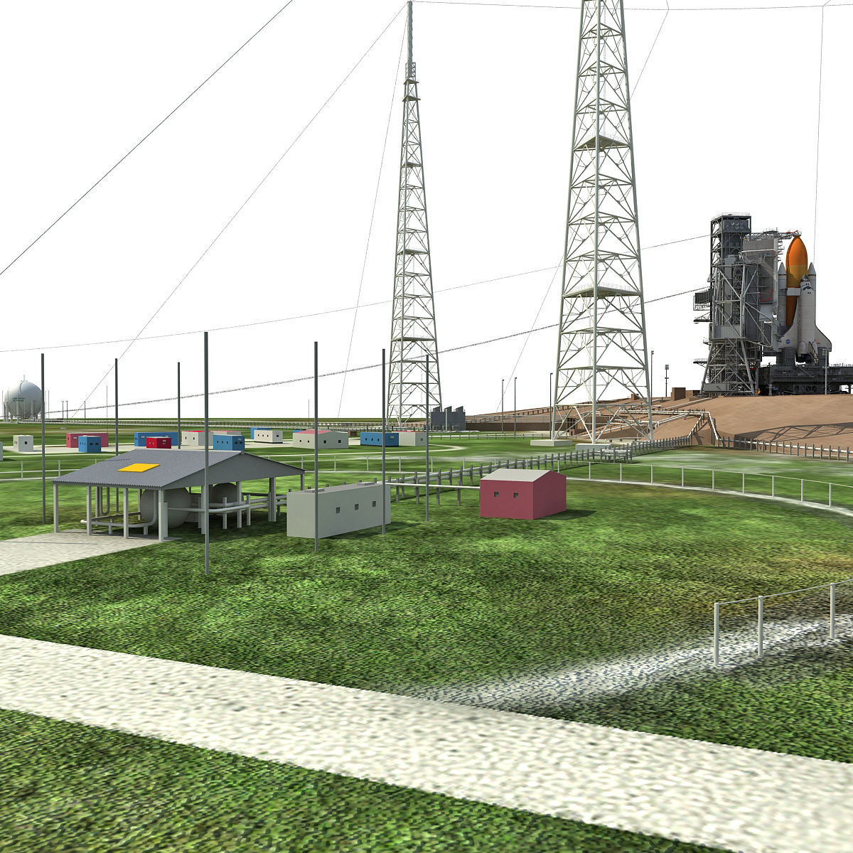 NASA Launch Complex 39B 3D model_7