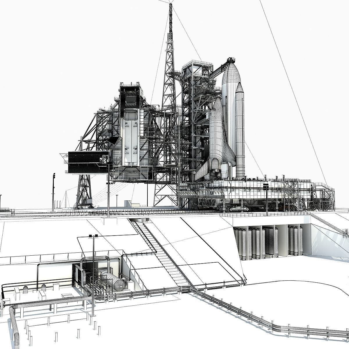 NASA Launch Complex 39B 3D model_55