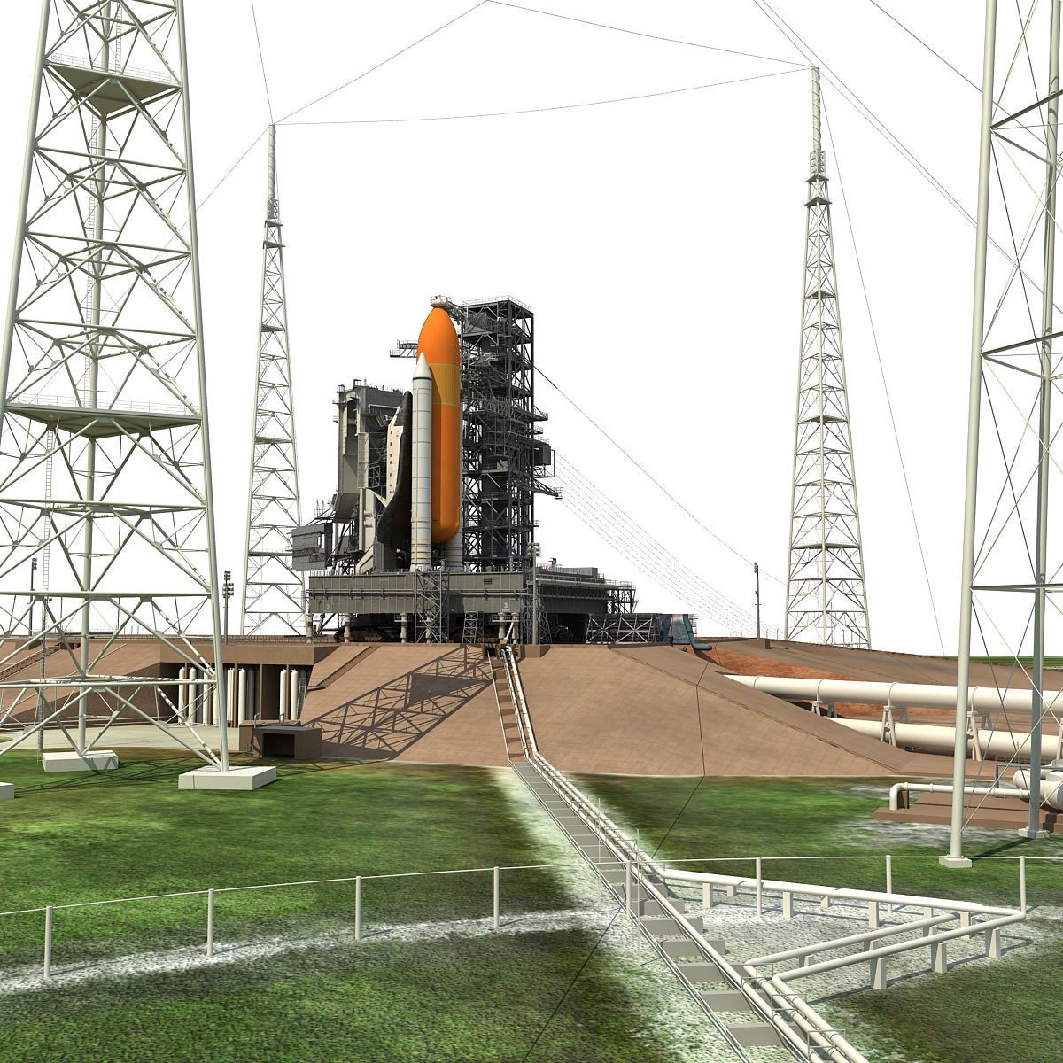 NASA Launch Complex 39B 3D model_9