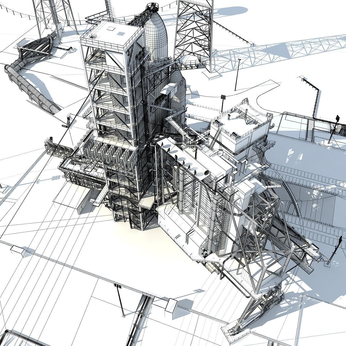 NASA Launch Complex 39B 3D model_22