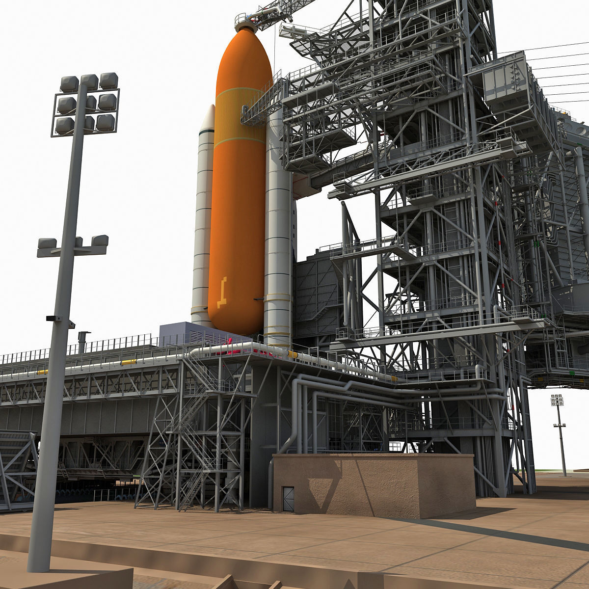 NASA Launch Complex 39B 3D model_54