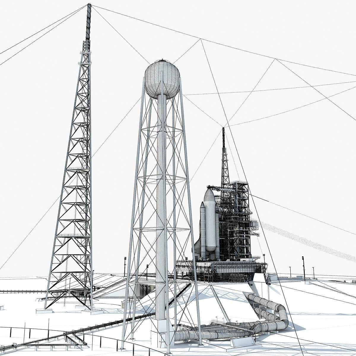 NASA Launch Complex 39B 3D model_63