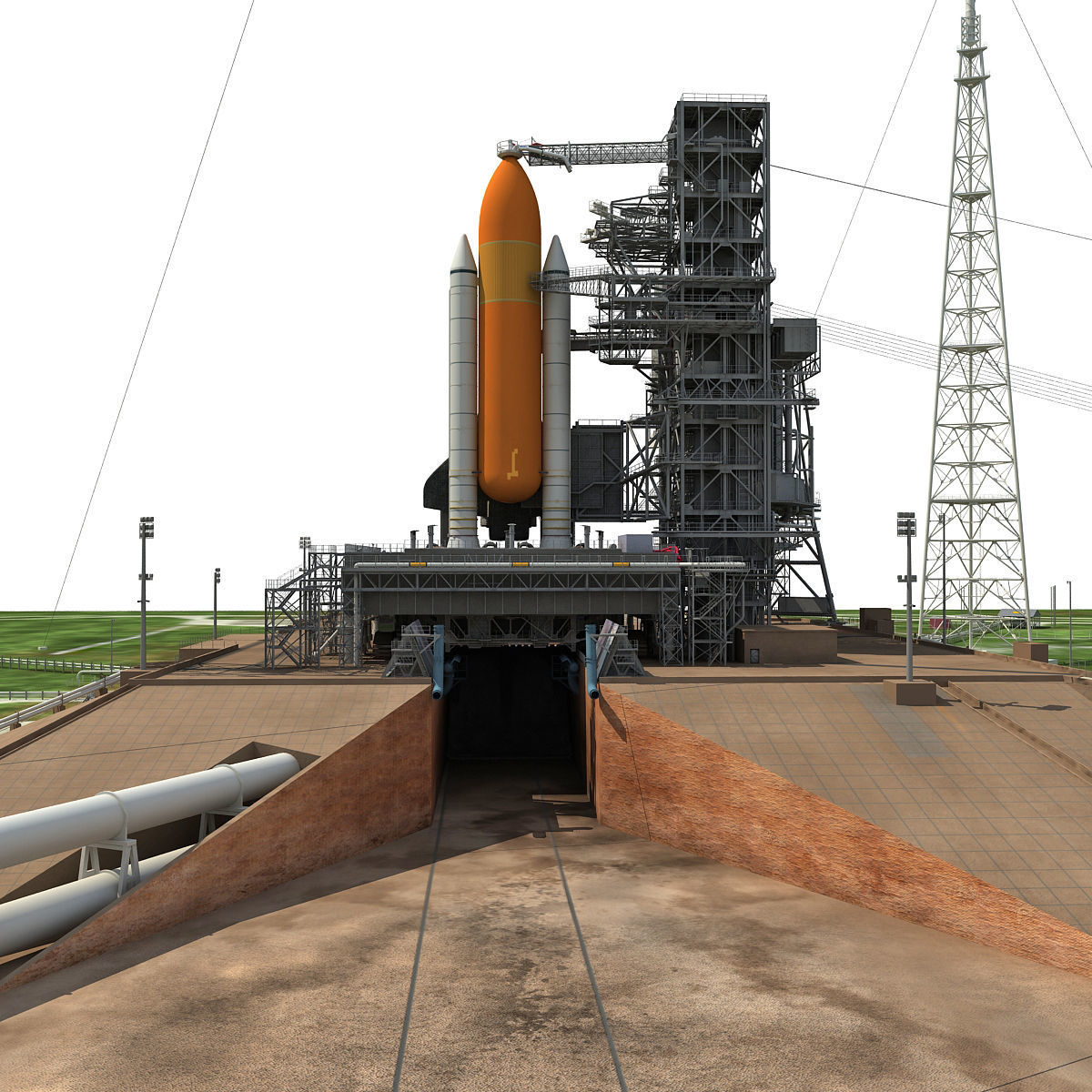 NASA Launch Complex 39B 3D model_4
