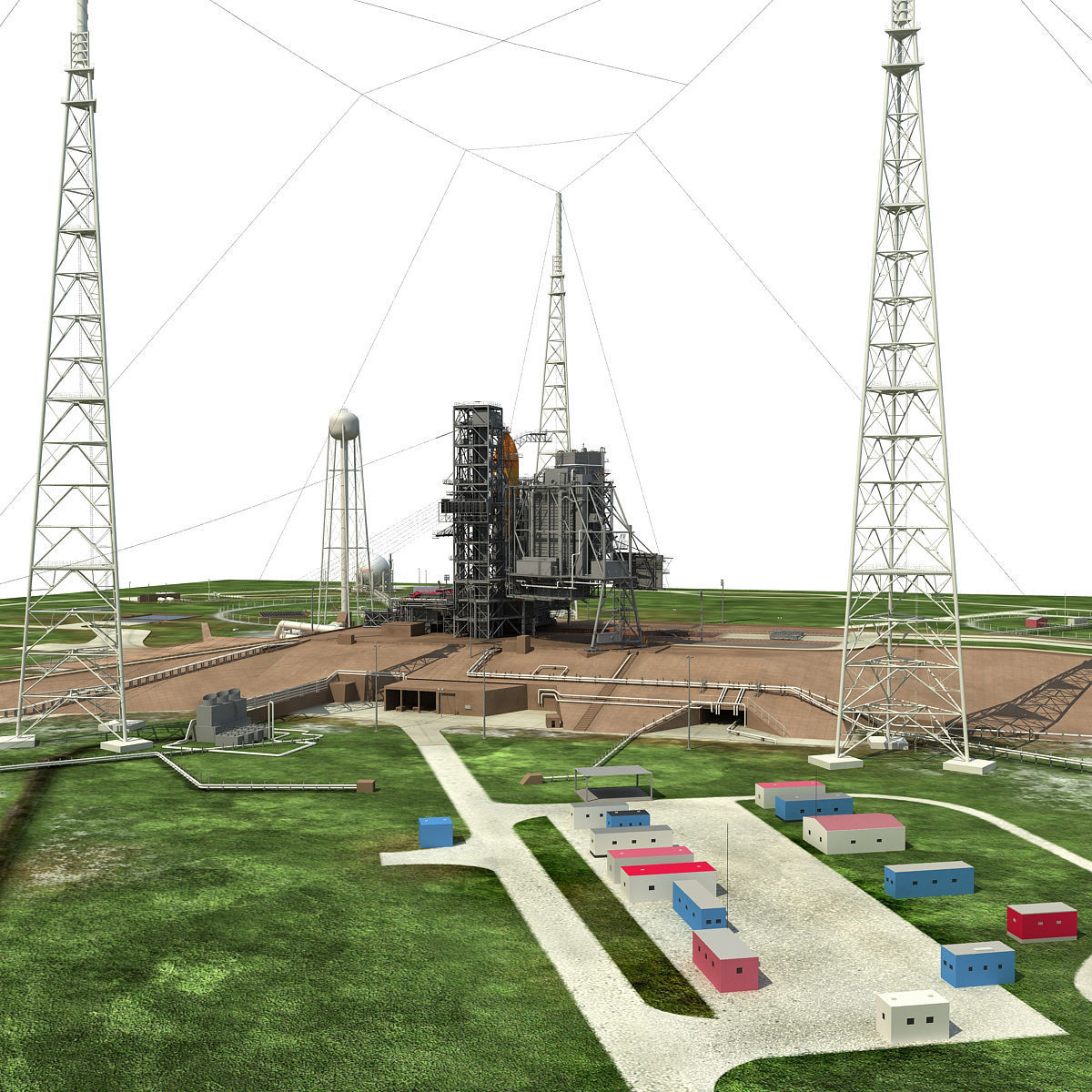 NASA Launch Complex 39B 3D model_8