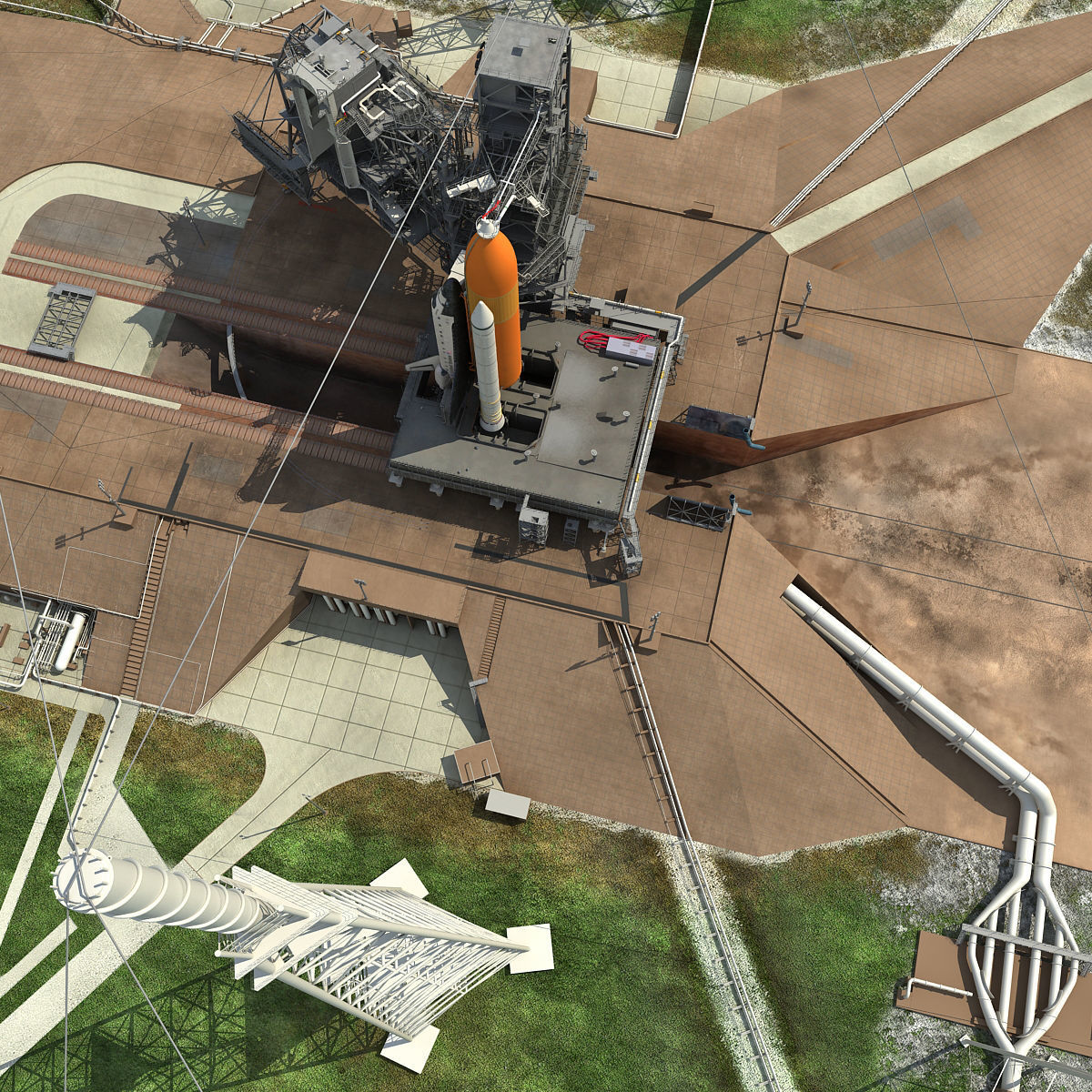 NASA Launch Complex 39B 3D model_40