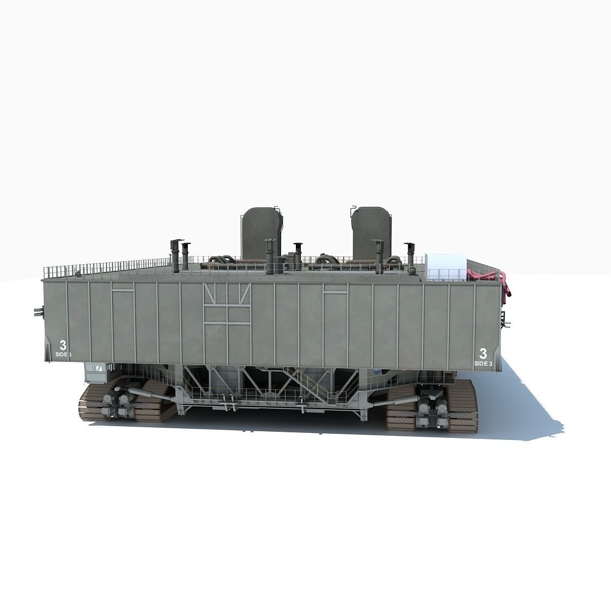 NASA Crawler with Mobile Launch Platform 3D model_3