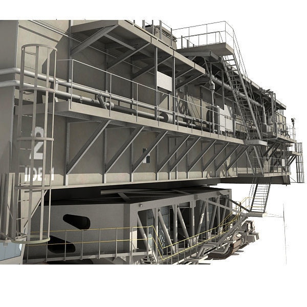 NASA Crawler with Mobile Launch Platform 3D model_19