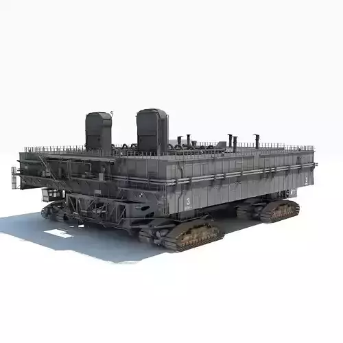 NASA Crawler with Mobile Launch Platform 3D model