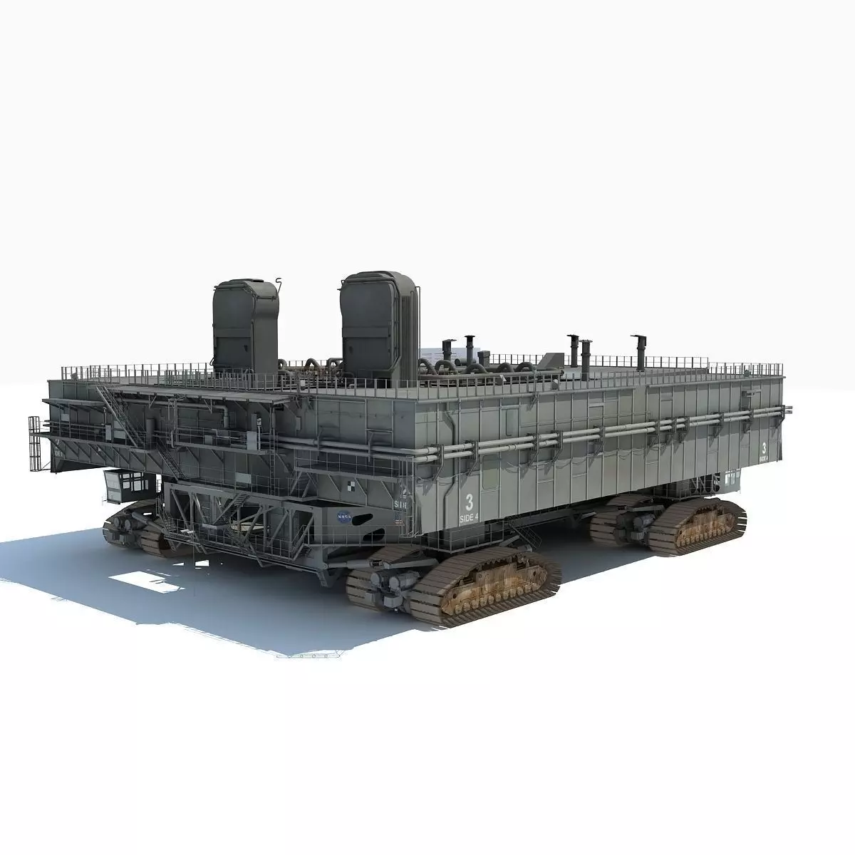 NASA Crawler with Mobile Launch Platform 3D model_0