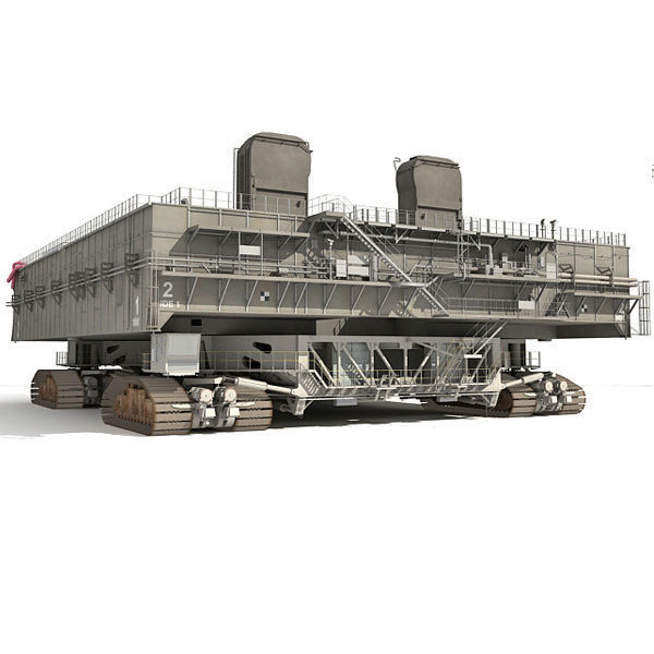 NASA Crawler with Mobile Launch Platform 3D model_7