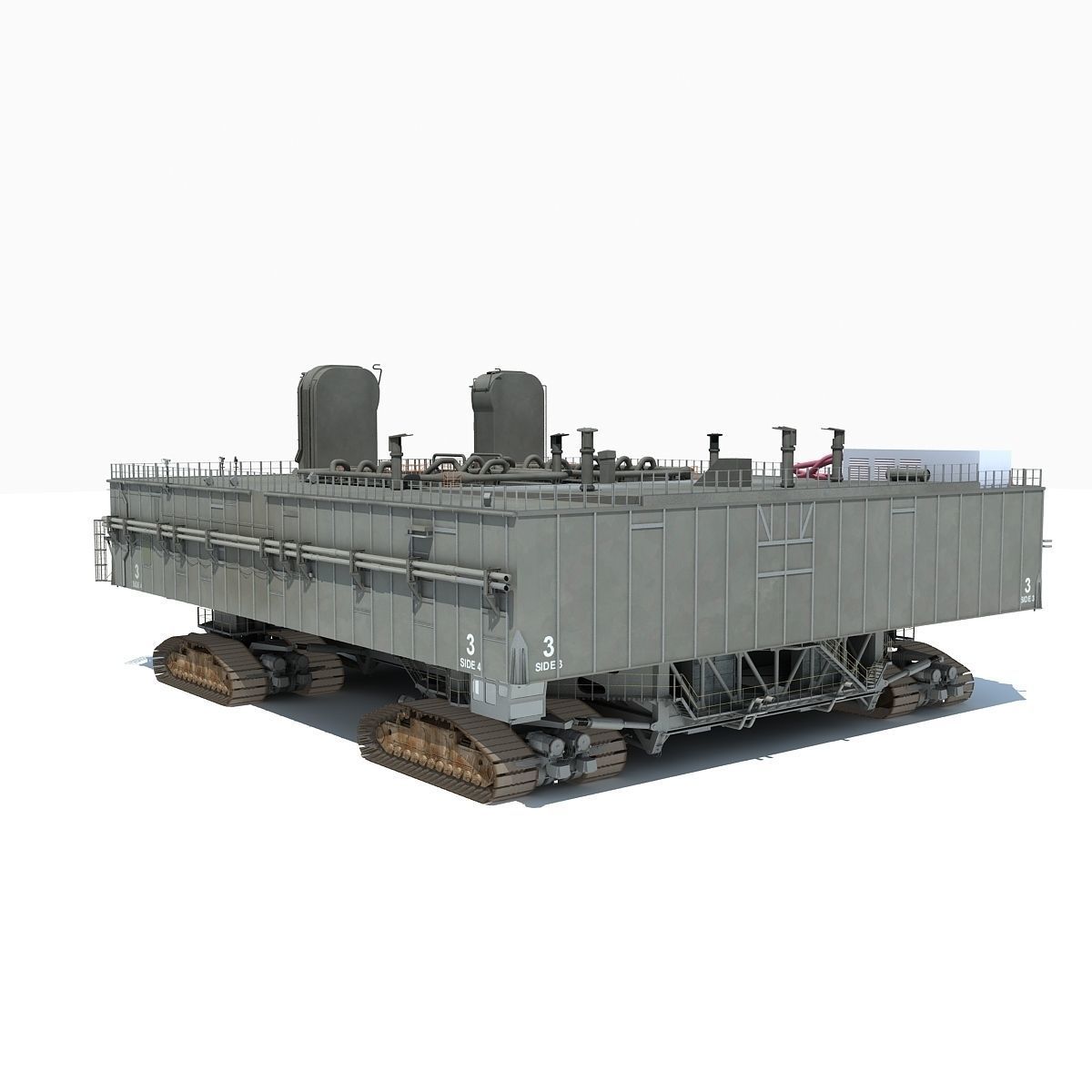 NASA Crawler with Mobile Launch Platform 3D model_9
