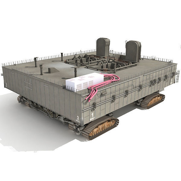 NASA Crawler with Mobile Launch Platform 3D model_5