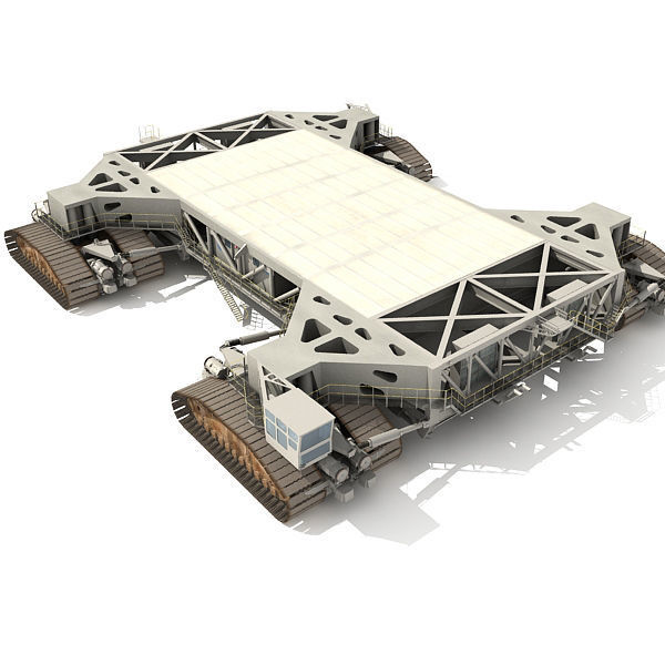 NASA Crawler with Mobile Launch Platform 3D model_10