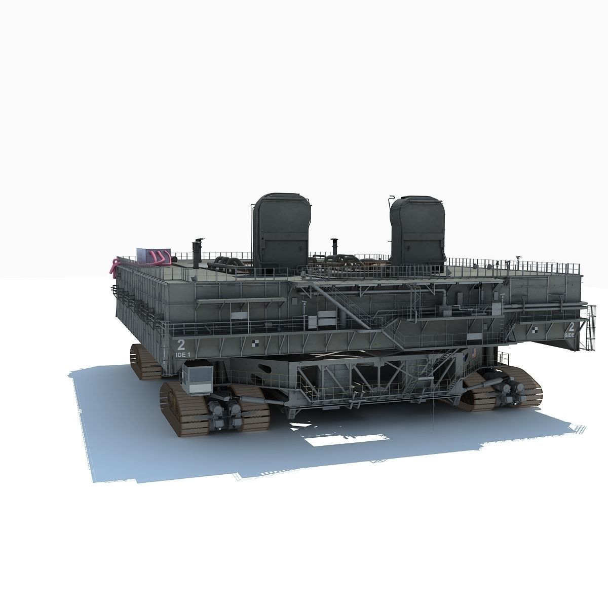 NASA Crawler with Mobile Launch Platform 3D model_1
