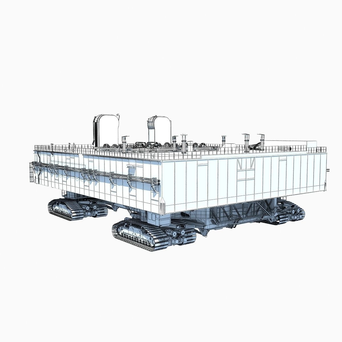 NASA Crawler with Mobile Launch Platform 3D model_40