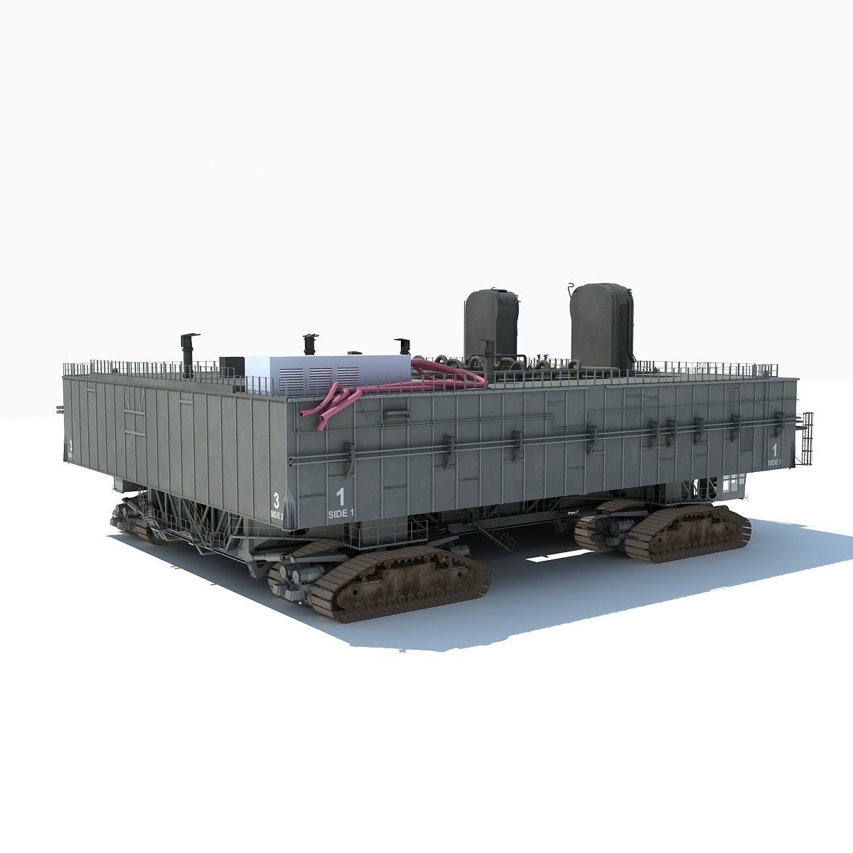 NASA Crawler with Mobile Launch Platform 3D model_2