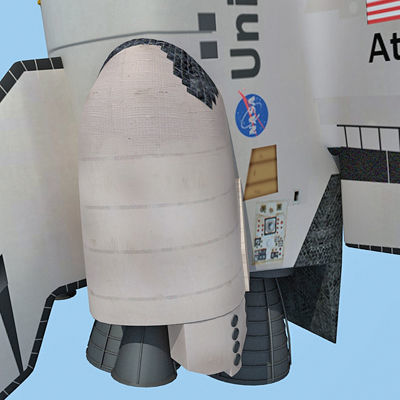 NASA Atlantis Space Shuttle 3D model_14