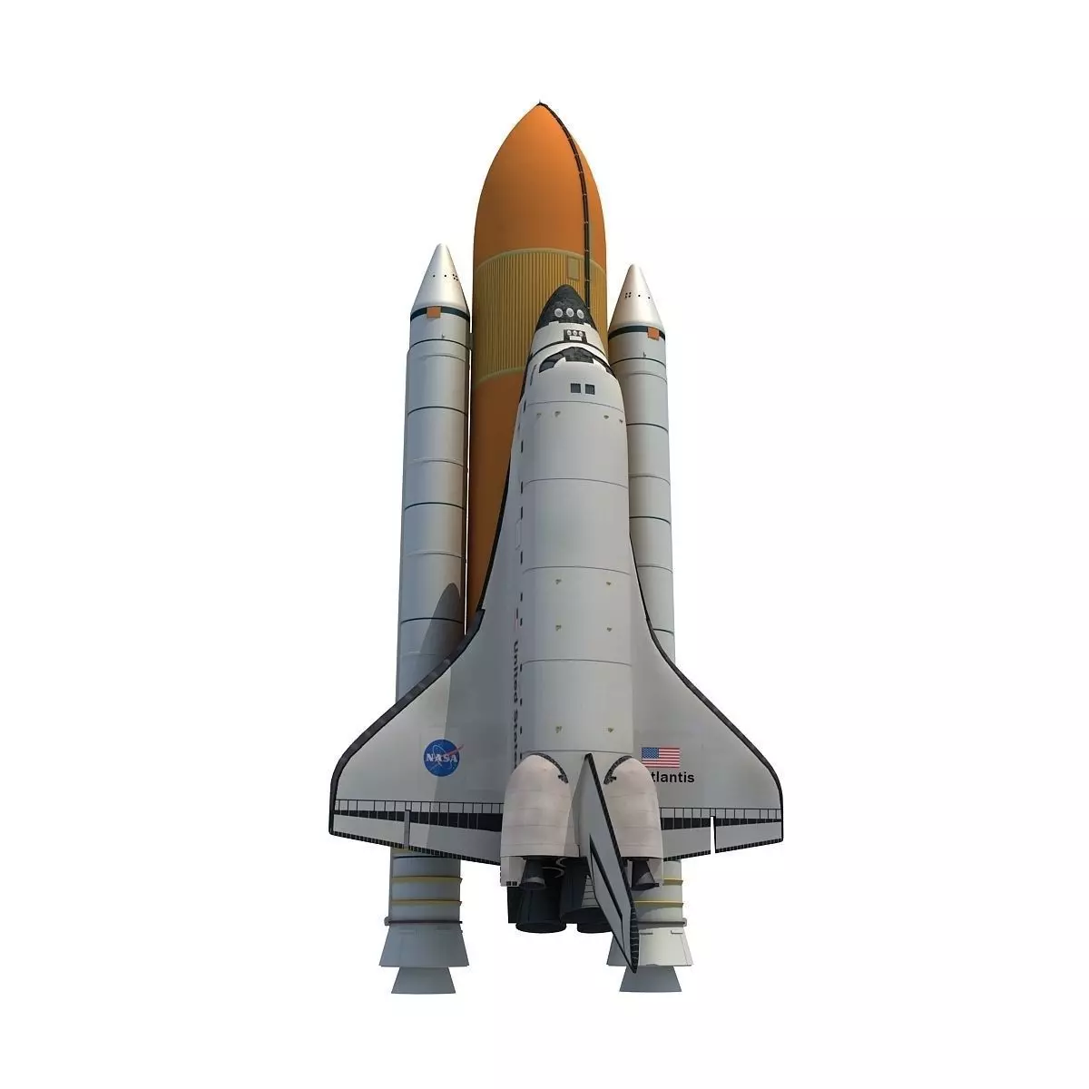 NASA Atlantis Space Shuttle 3D model_0