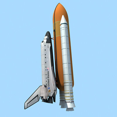 NASA Atlantis Space Shuttle 3D model_5