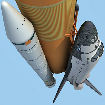 NASA Atlantis Space Shuttle 3D model_9