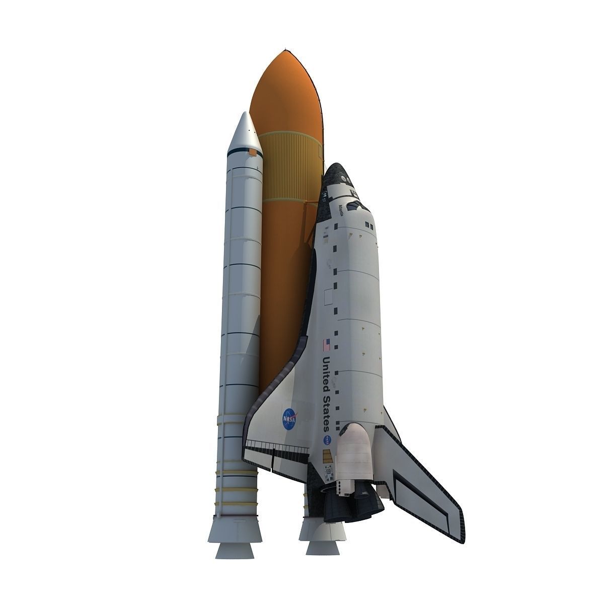 NASA Atlantis Space Shuttle 3D model_3