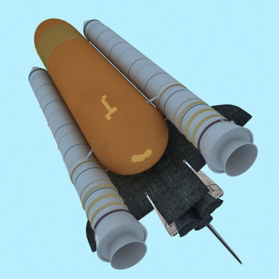 NASA Atlantis Space Shuttle 3D model_8